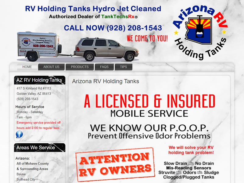 Arizona RV Holding Tanks